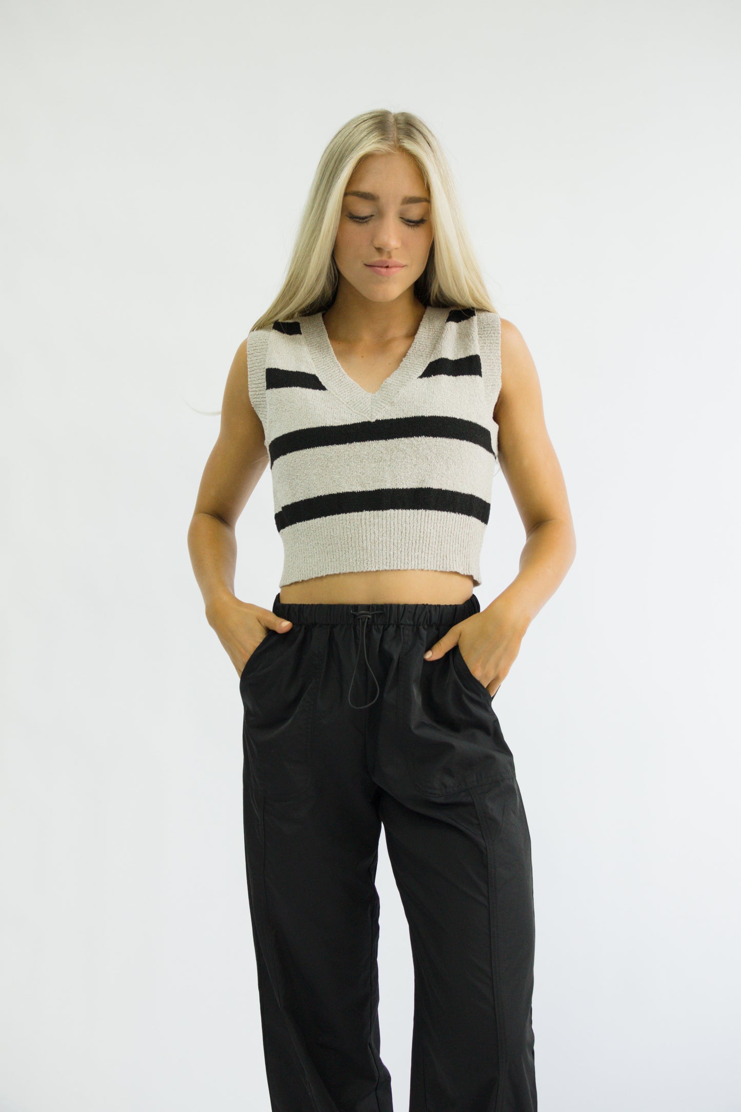 Brooklyn Stripe Sweater Vest
