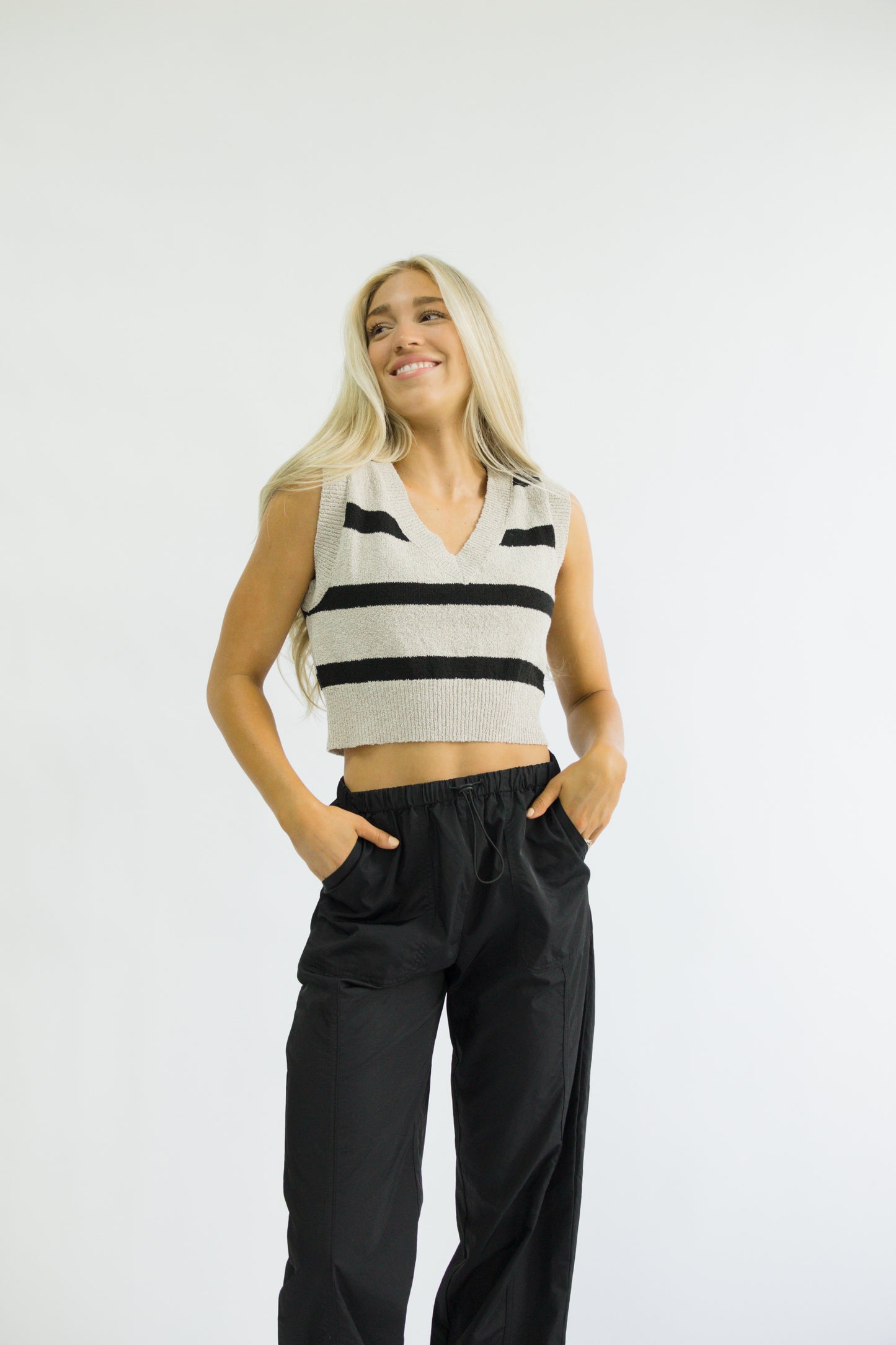 Brooklyn Stripe Sweater Vest
