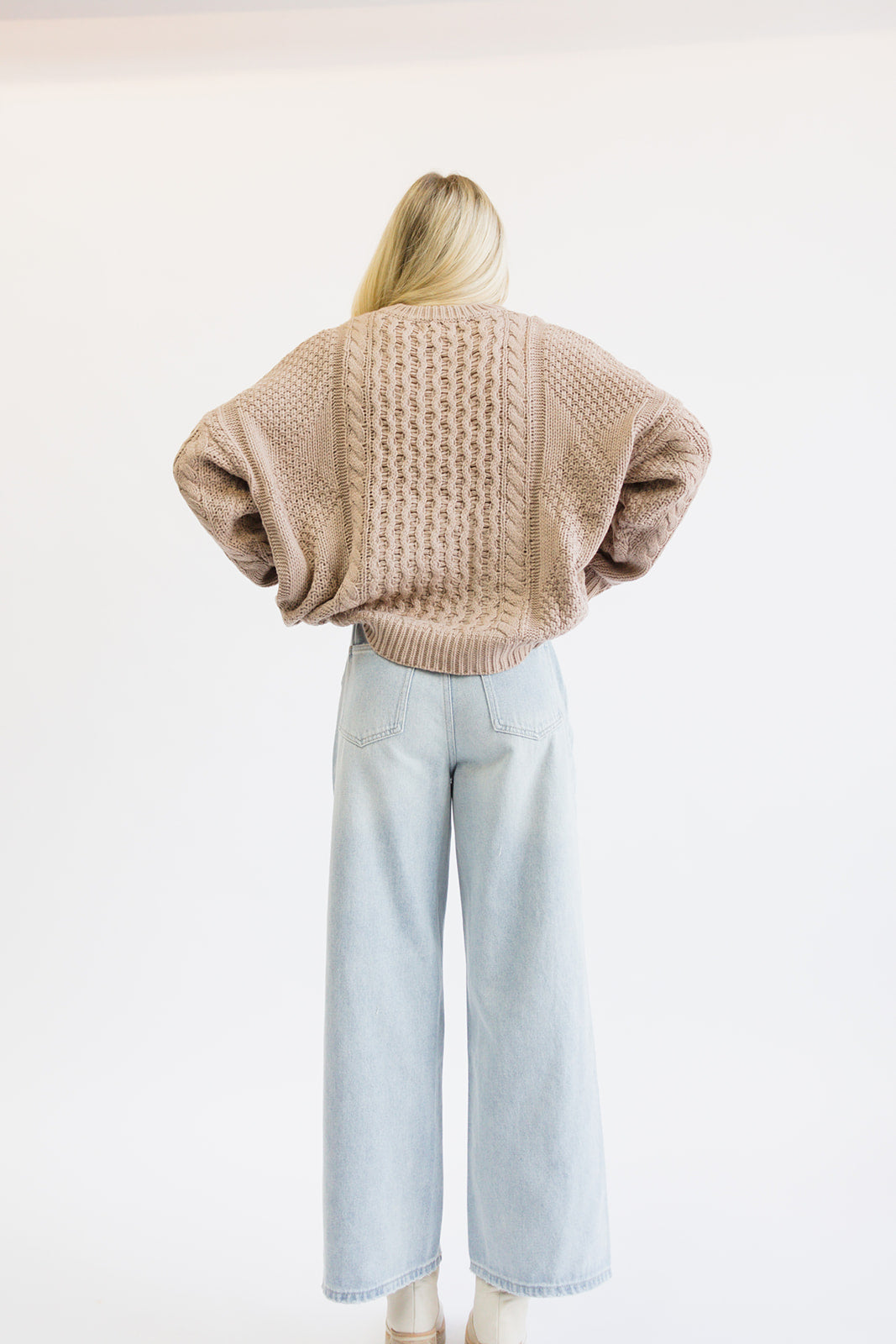 Fall Favorite Classic Sweater // Taupe
