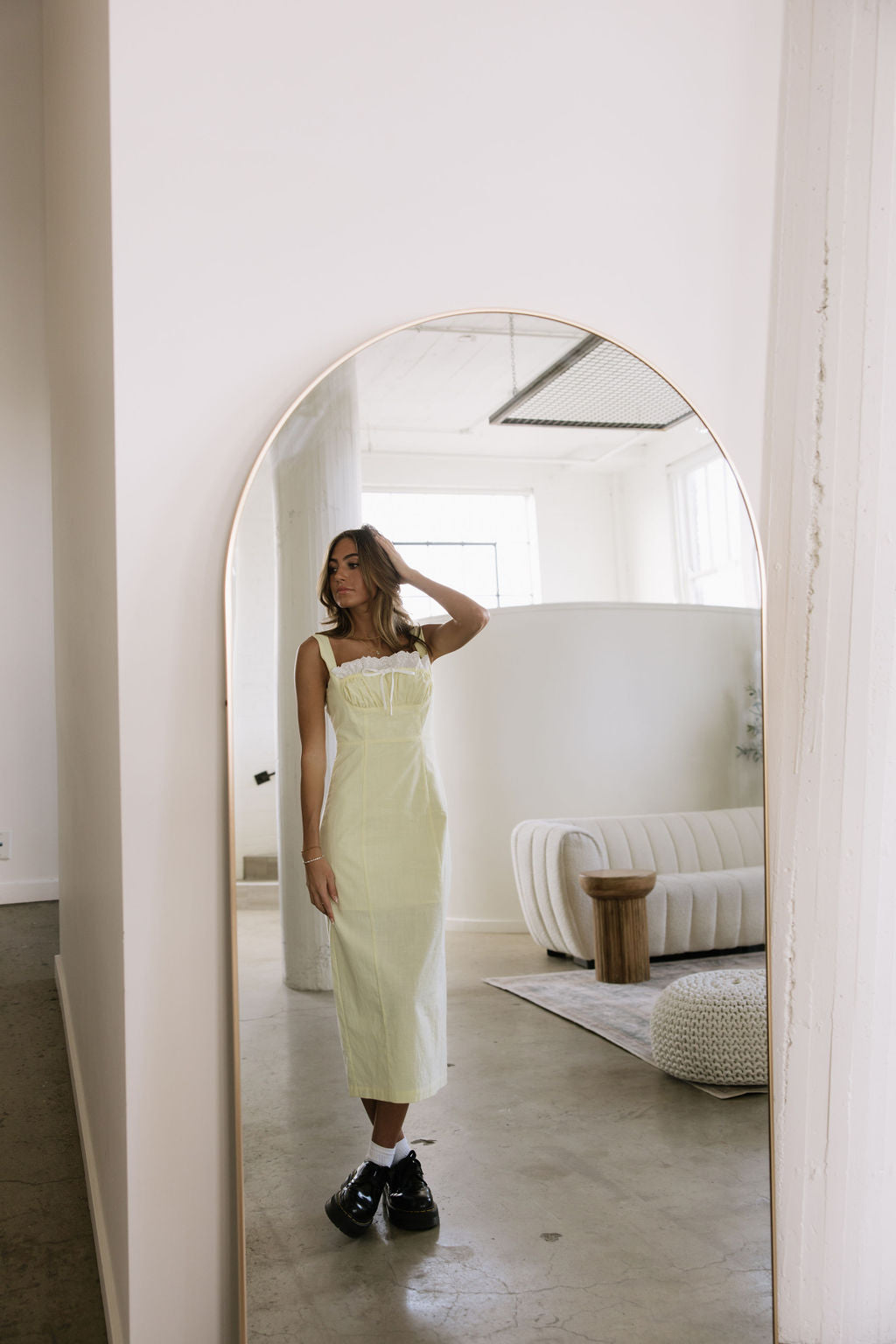 Lemon Cream Puff Dress