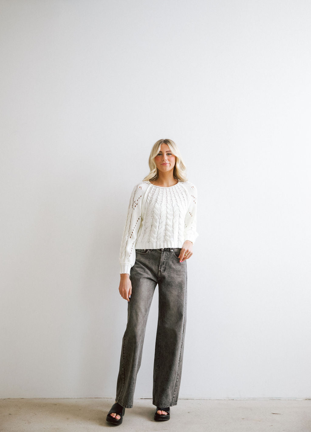 Aster Sweater // White