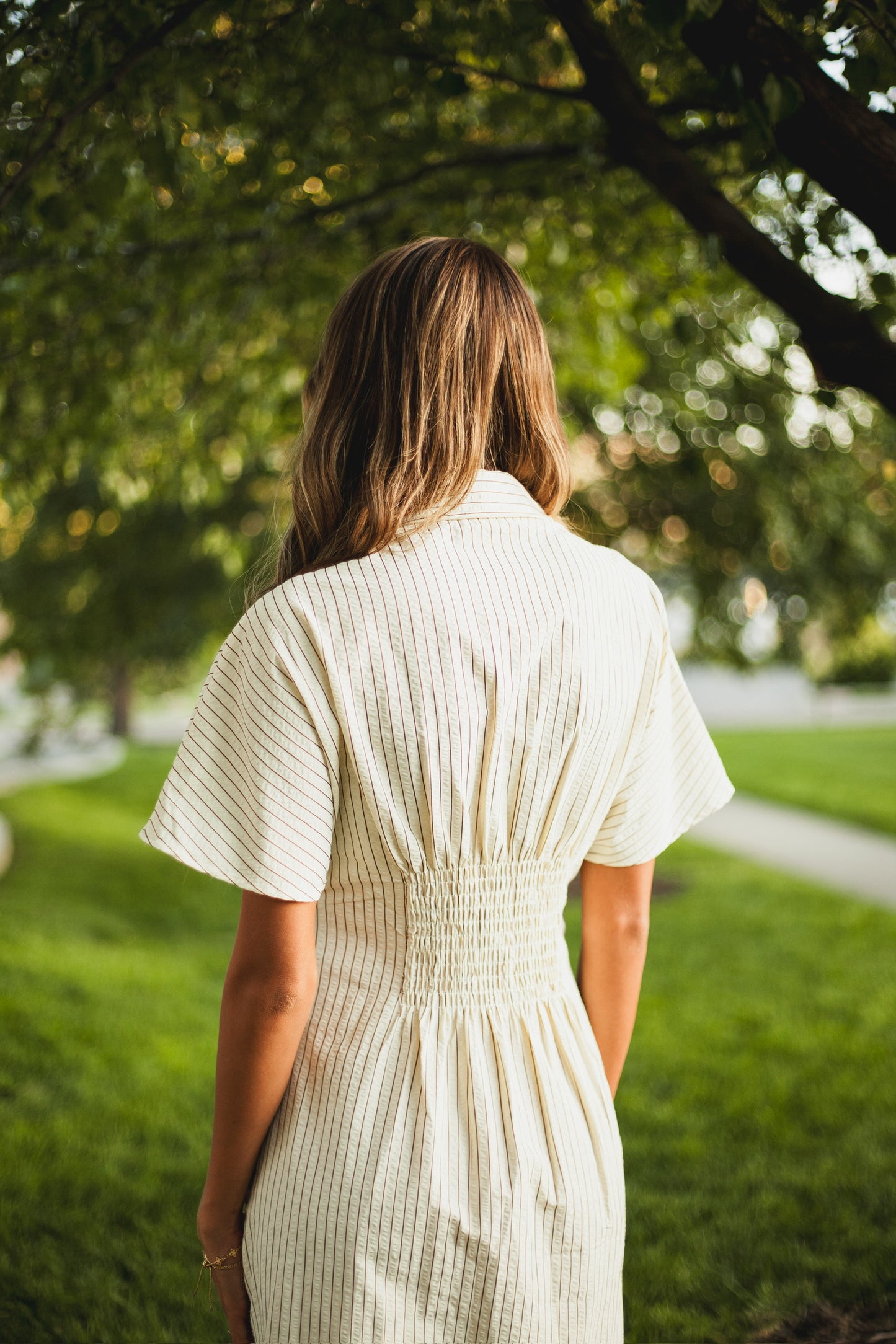 Brooke Pleated Shirt Dress