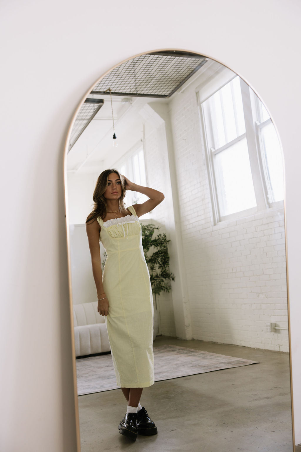 Lemon Cream Puff Dress