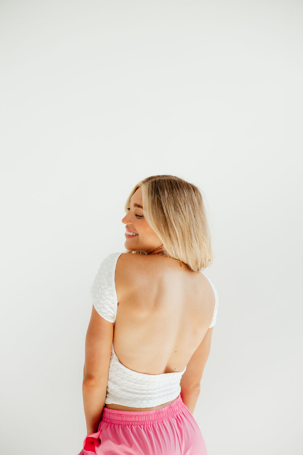 Piper Bubble Open Back Top