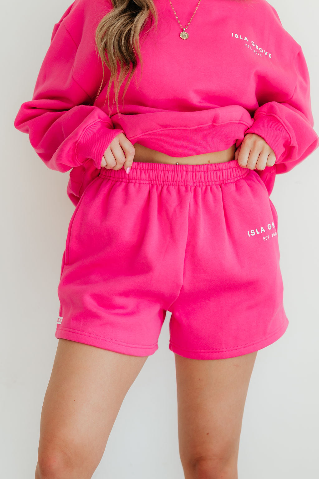 Isla Grove Original Sweatshorts // Hot Pink *RESTOCKED*