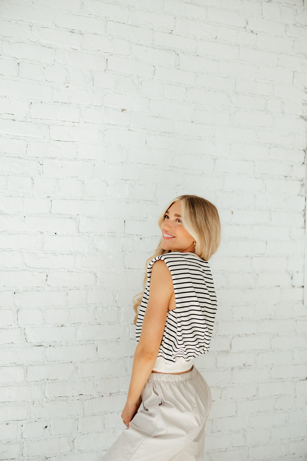 Sandy Striped Vest