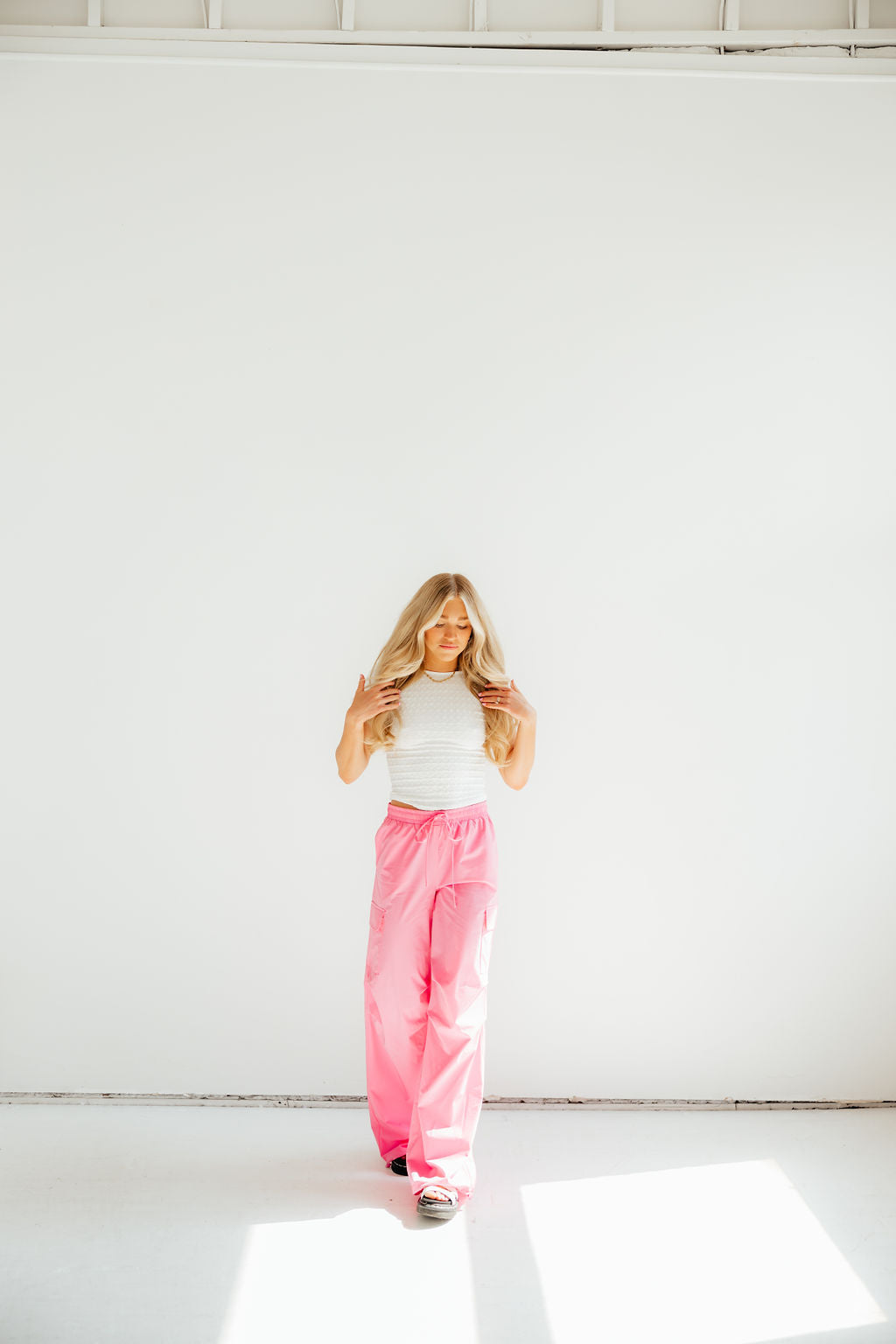 Party in Pink Cargo Pants