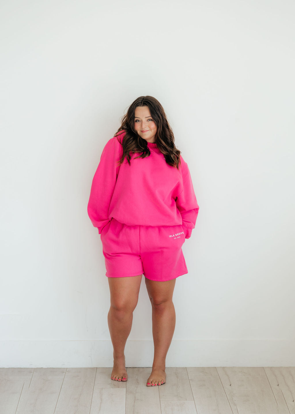 Isla Grove Original Sweatshorts // Hot Pink *RESTOCKED*