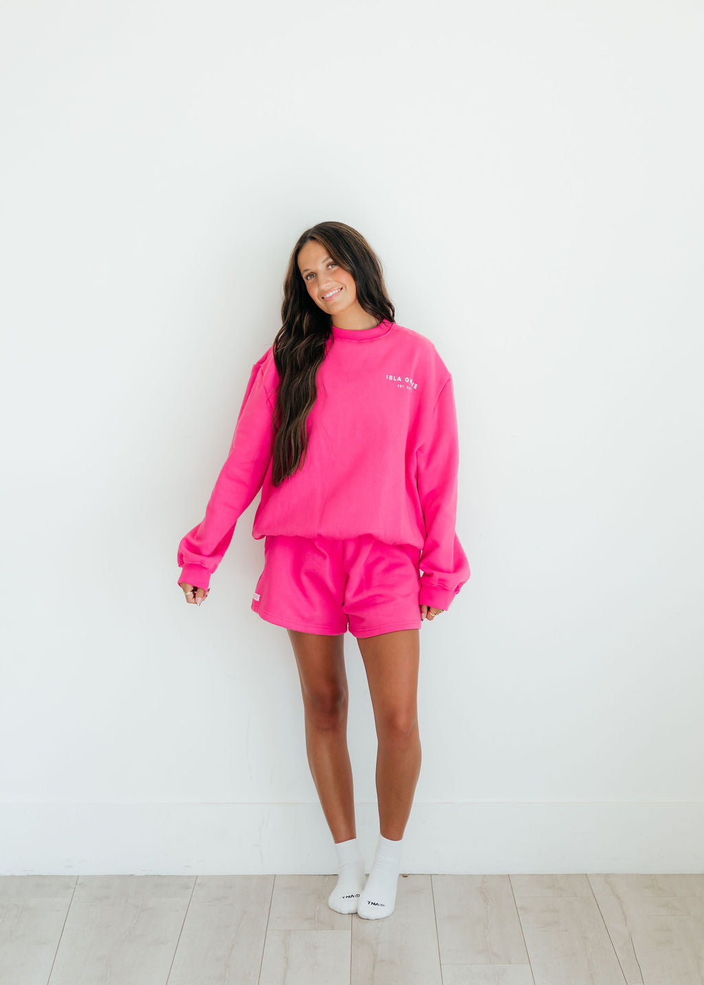 Isla Grove Original Sweatshorts // Hot Pink *RESTOCKED*