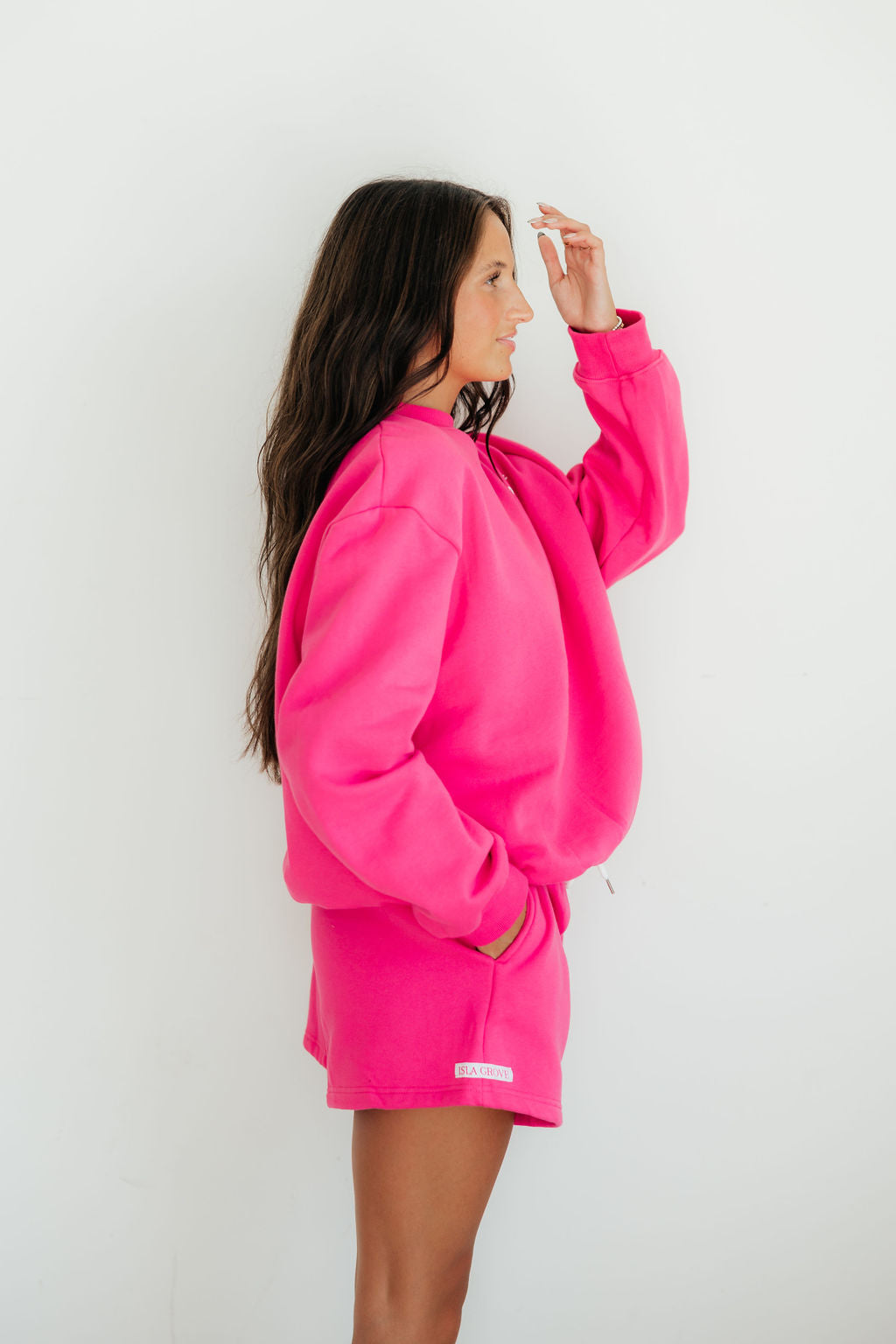 Isla Grove Original Sweatshorts // Hot Pink *RESTOCKED*