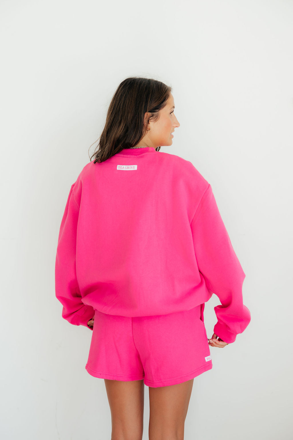 Isla Grove Original Crewneck // Hot Pink *RESTOCKED*