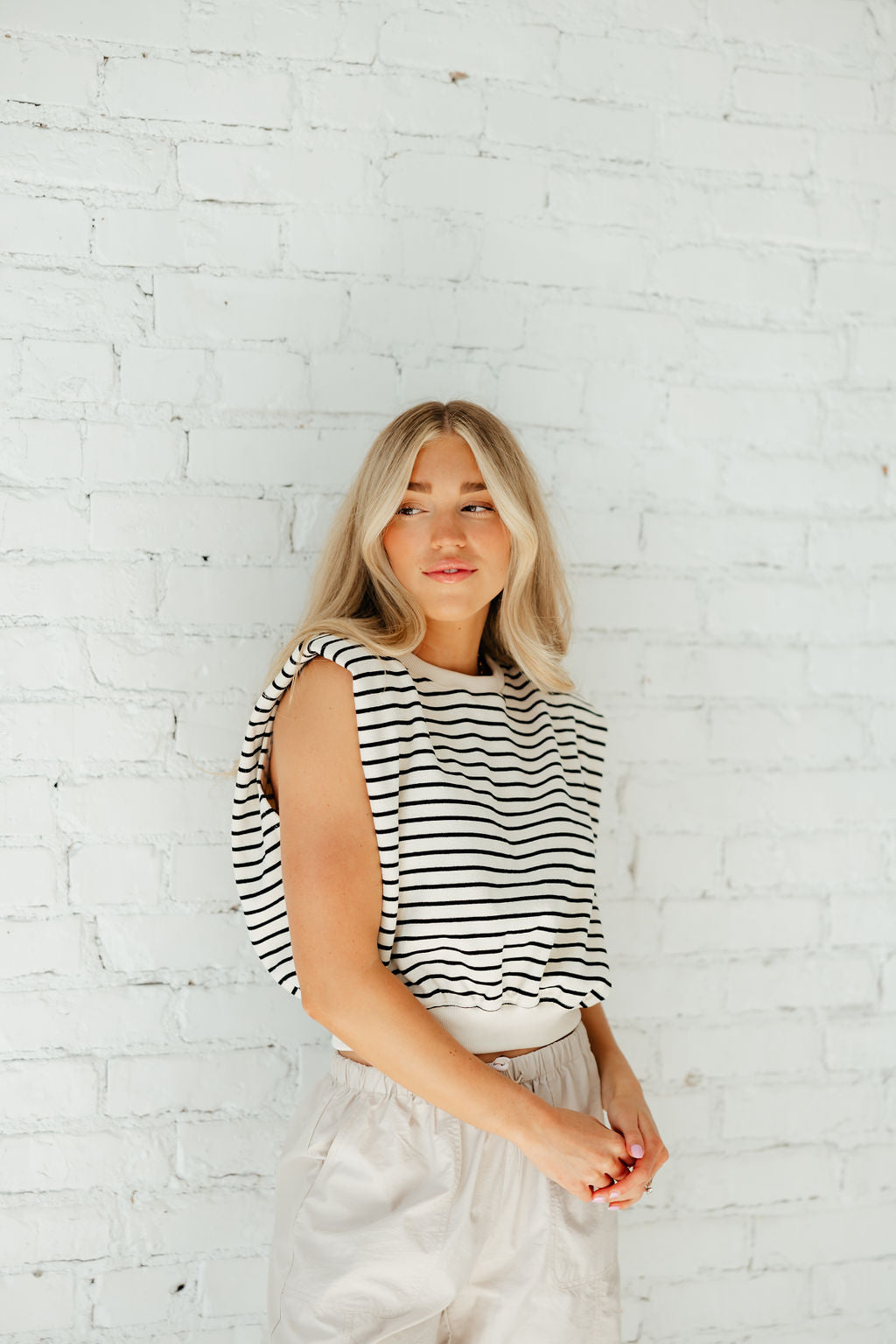 Sandy Striped Vest
