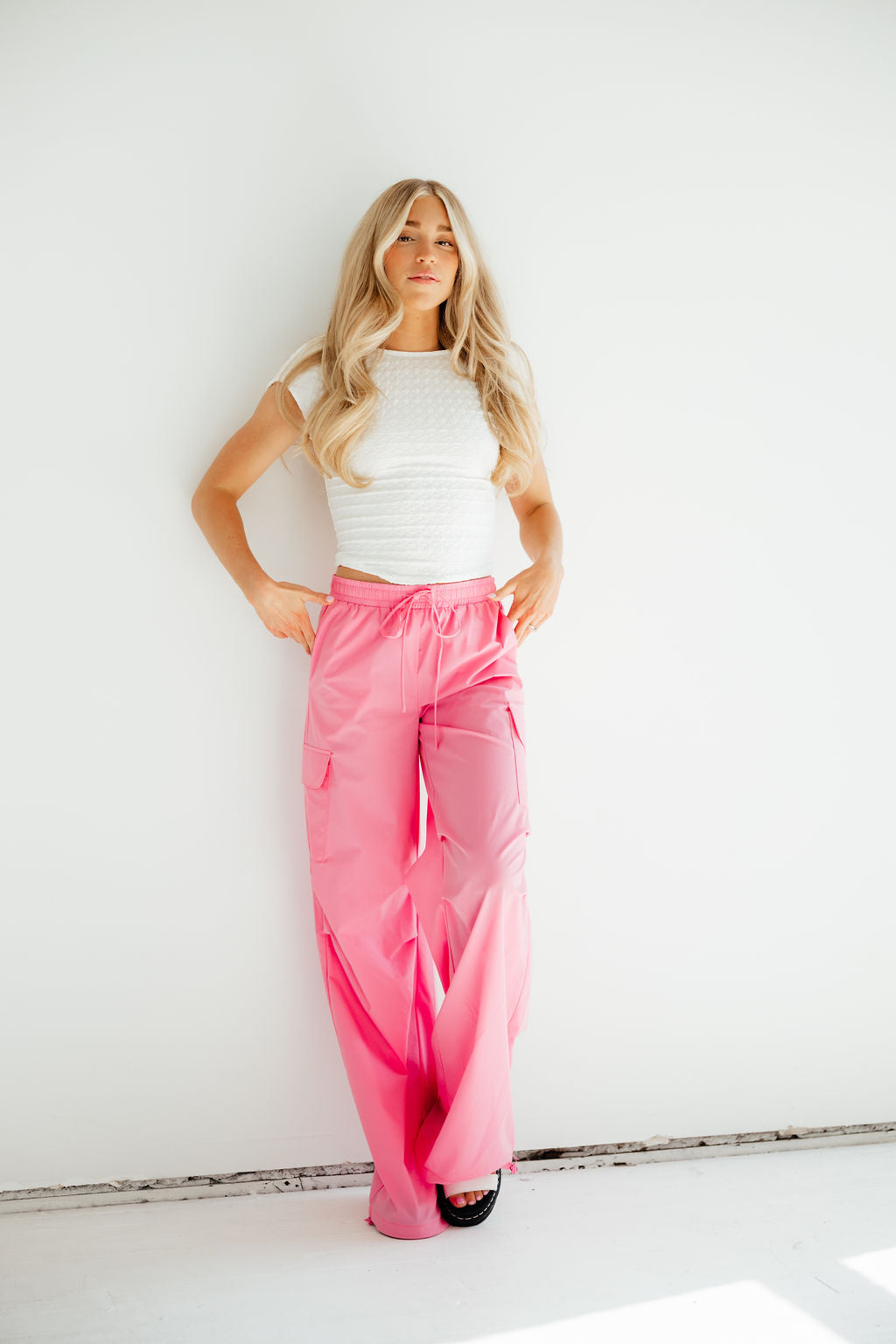 Party in Pink Cargo Pants
