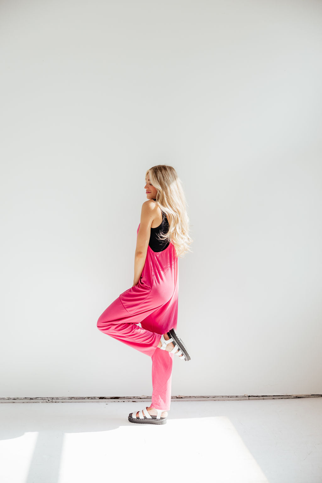 Forever Favorite Jumpsuit // Hot Pink *RESTOCKED*
