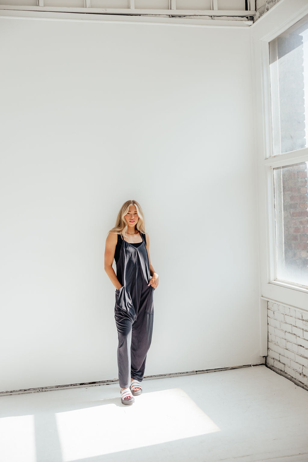 Forever Favorite Jumpsuit // Charcoal *RESTOCKED*