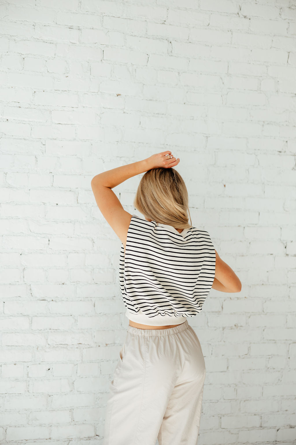 Sandy Striped Vest
