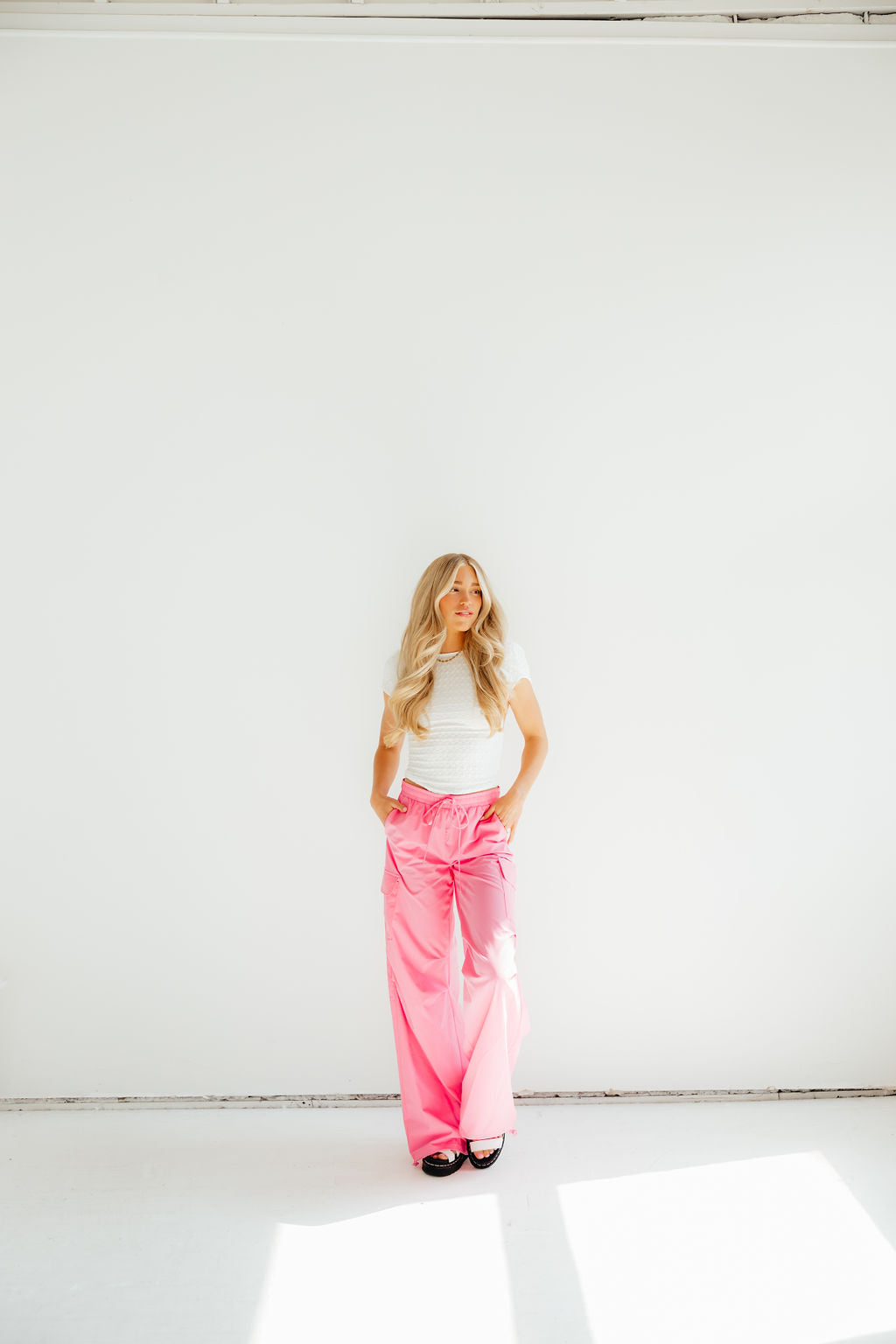Party in Pink Cargo Pants