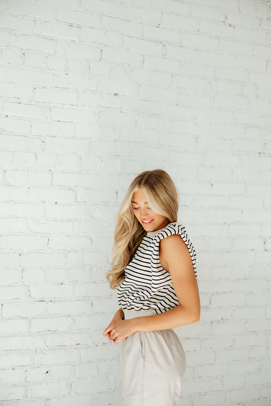 Sandy Striped Vest