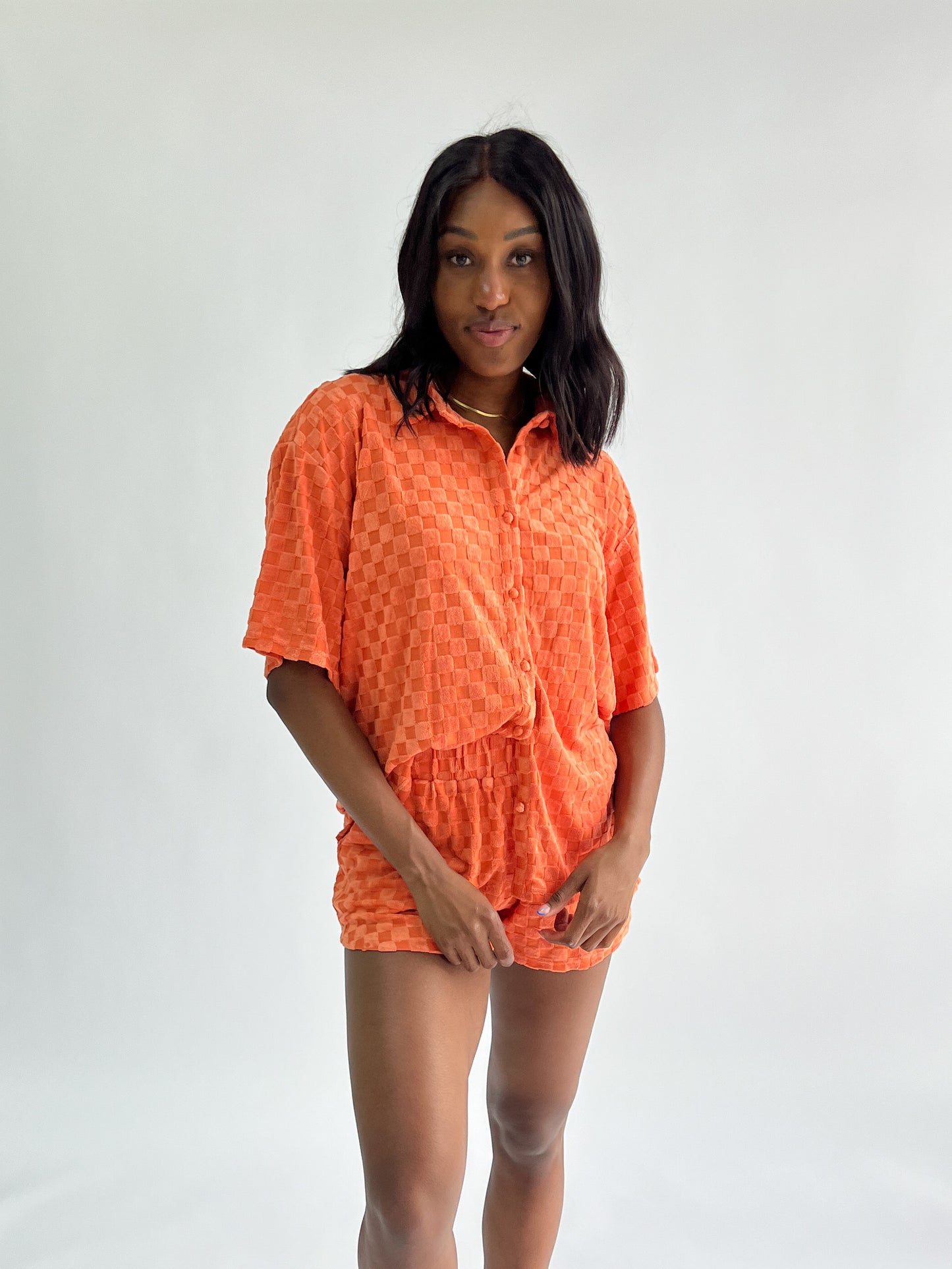 Orange Dream Checkered Set