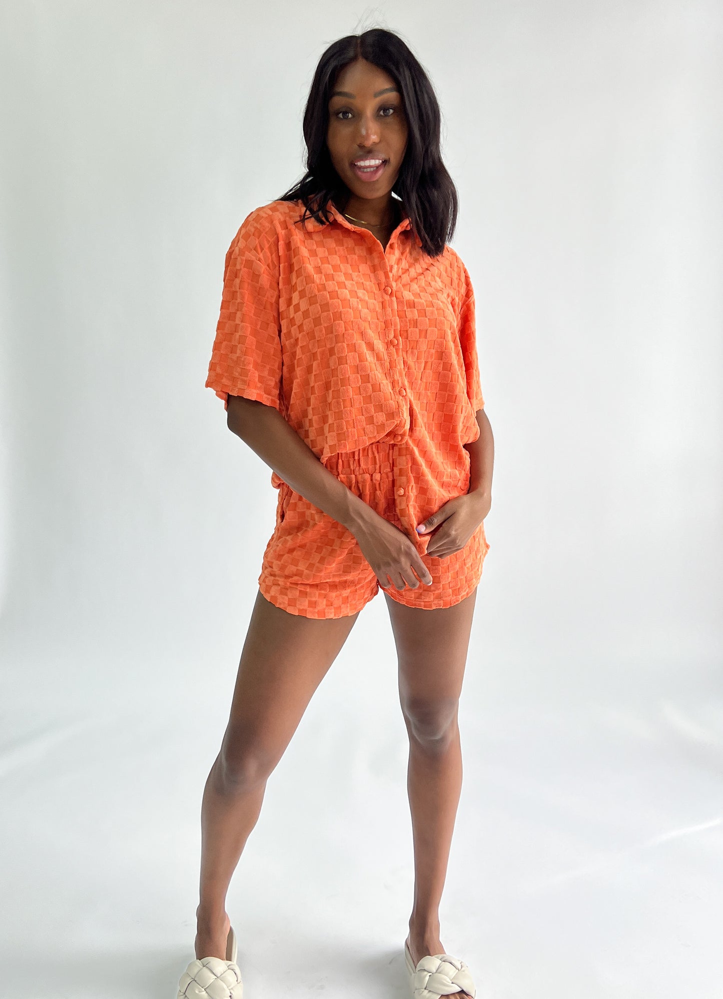 Orange Dream Checkered Set