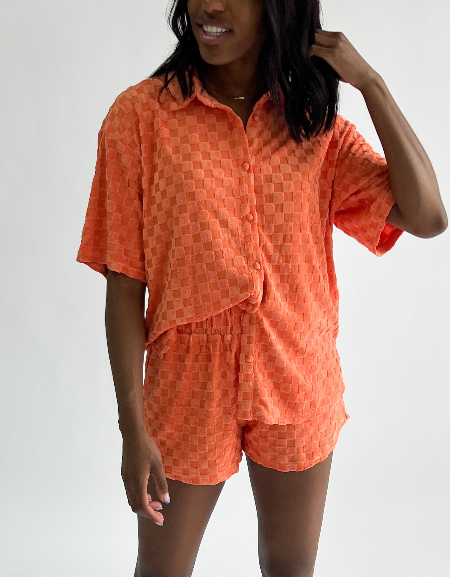 Orange Dream Checkered Set
