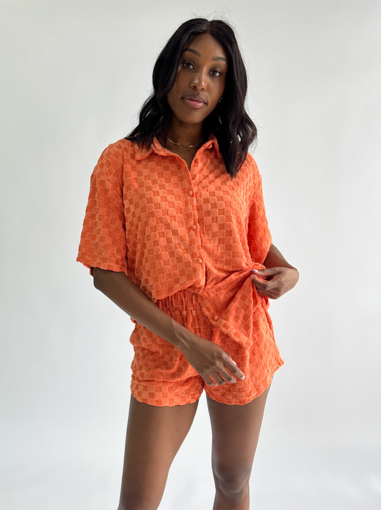 Orange Dream Checkered Set