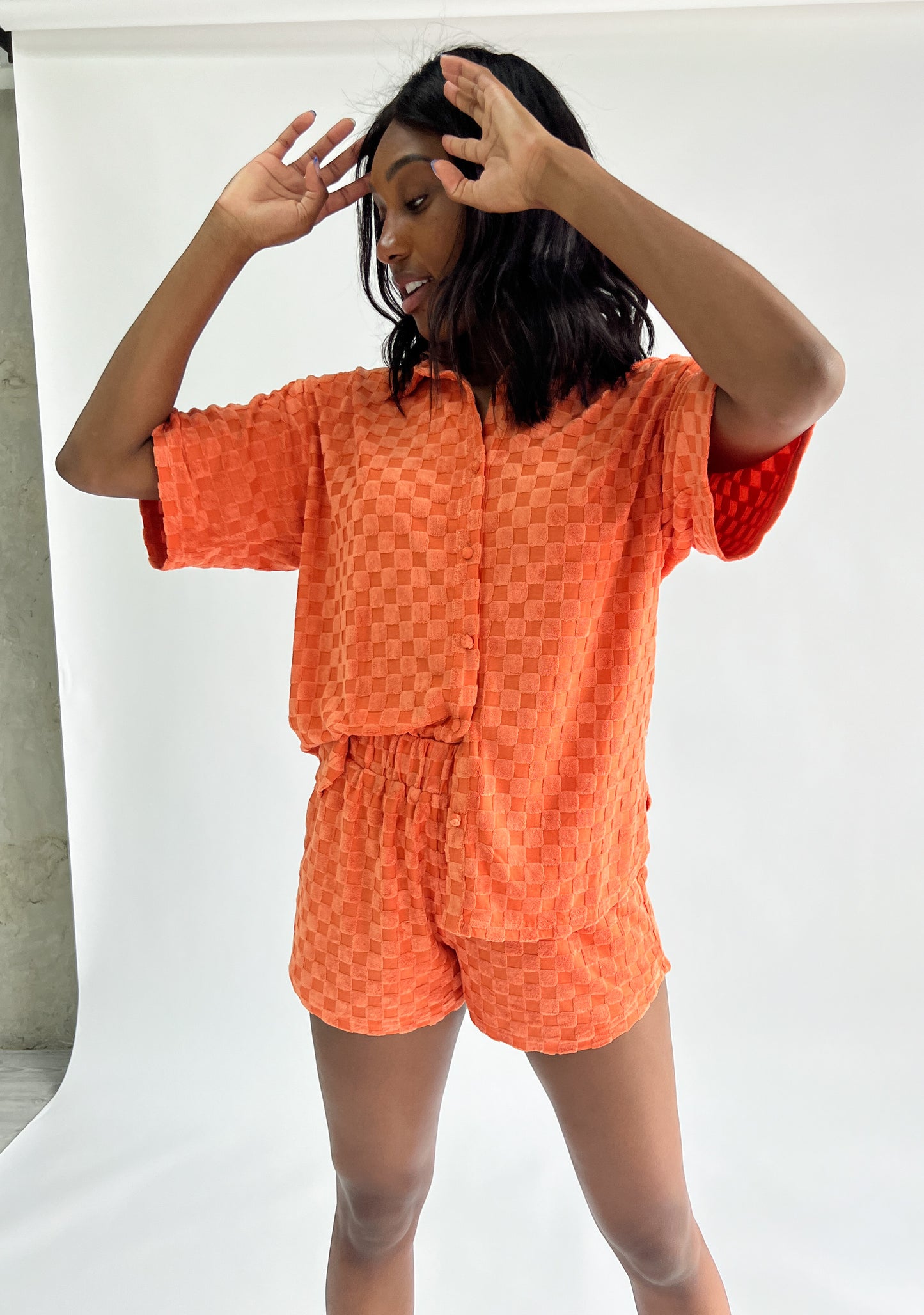 Orange Dream Checkered Set