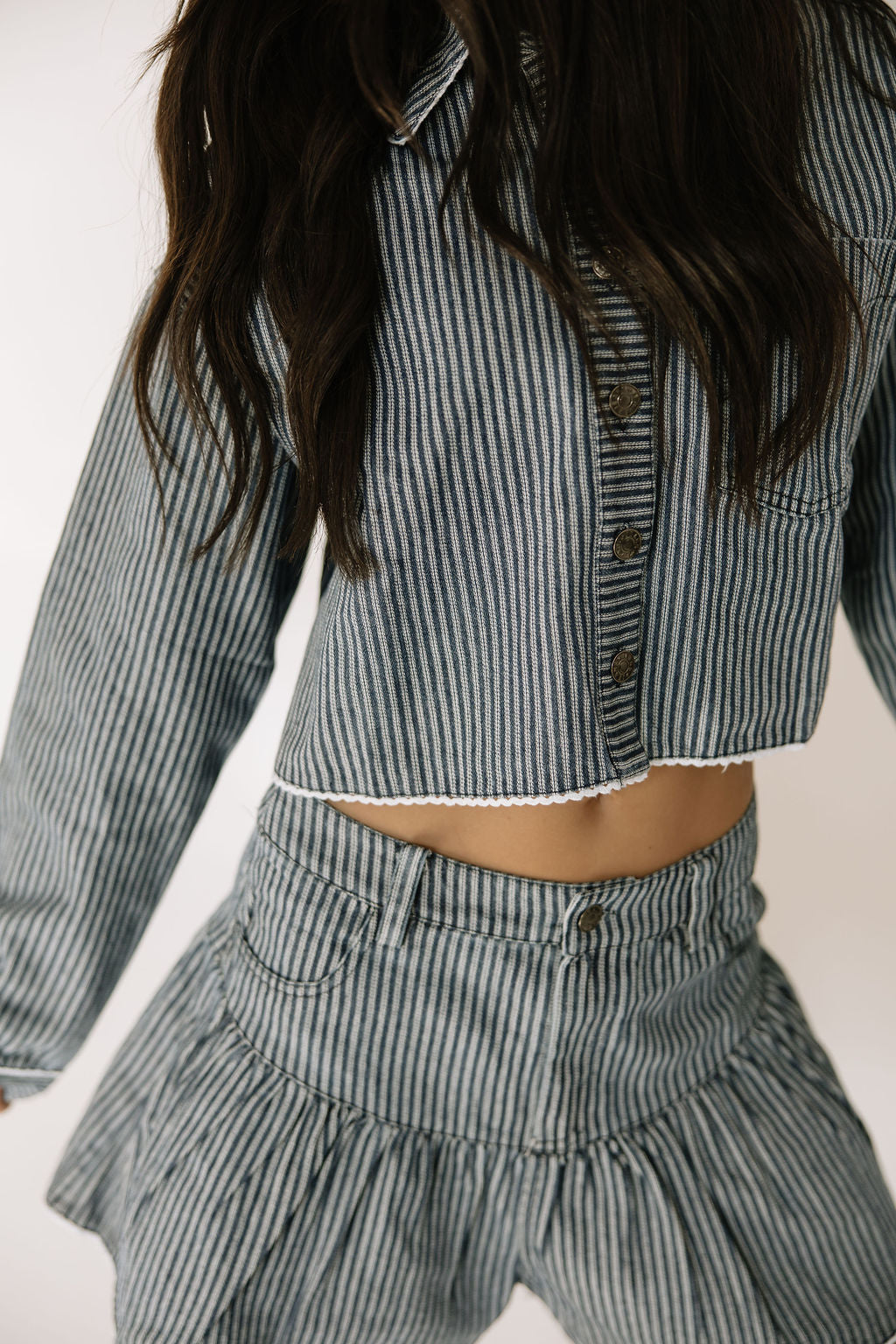 Ella Stripe Top and Shorts Set