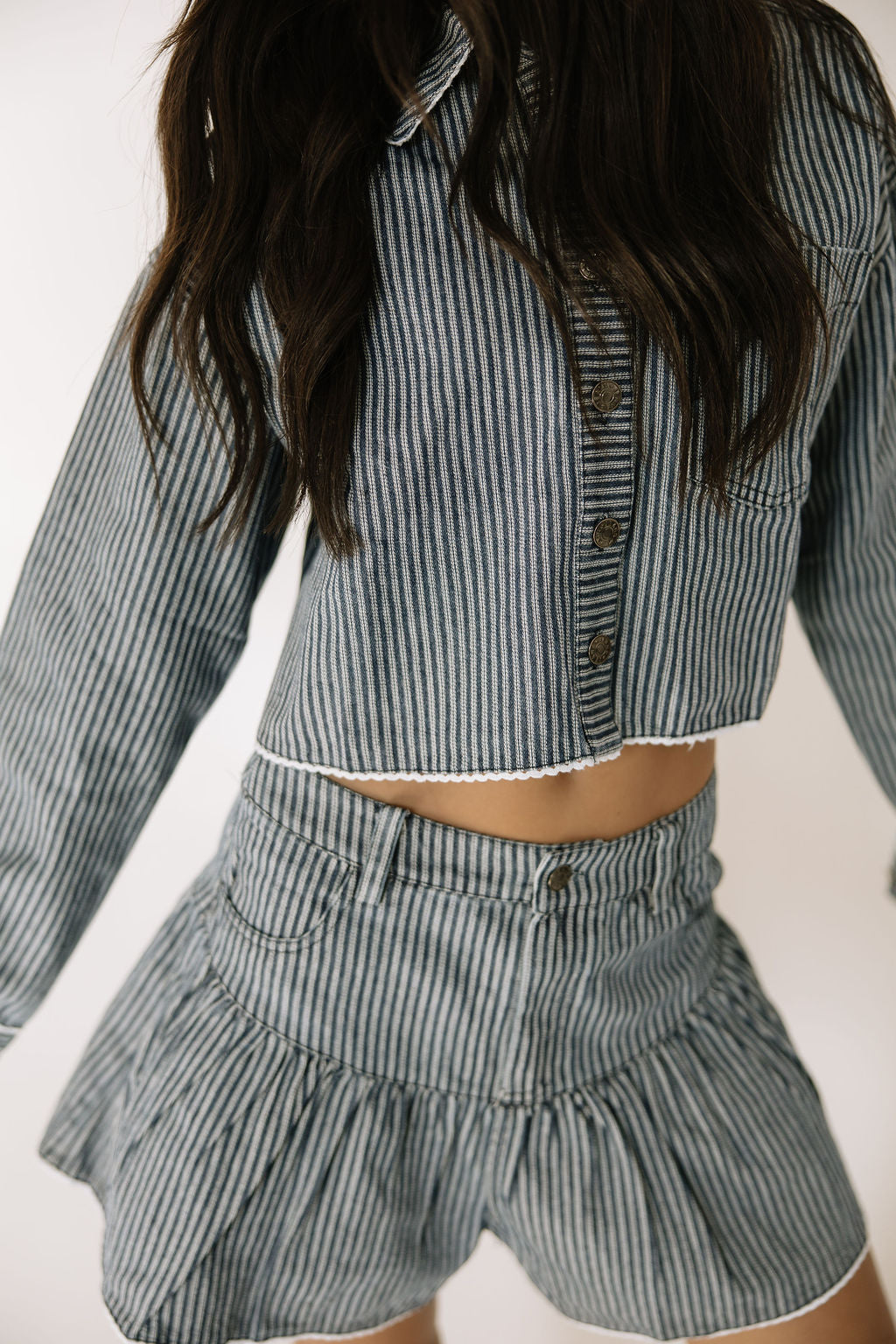 Ella Stripe Top and Shorts Set
