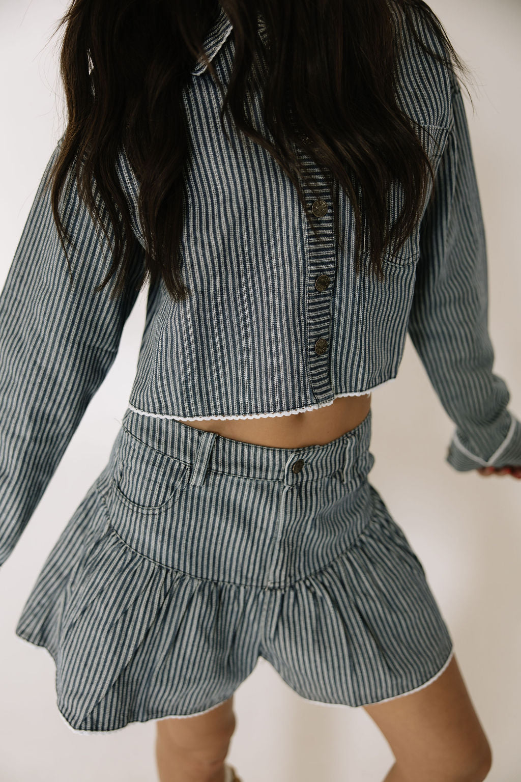 Ella Stripe Top and Shorts Set
