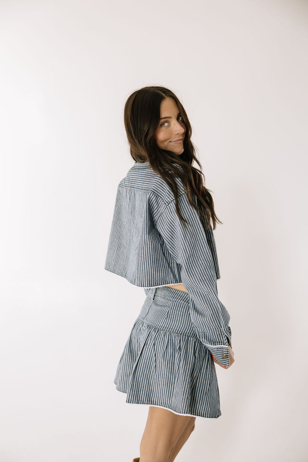 Ella Stripe Top and Shorts Set