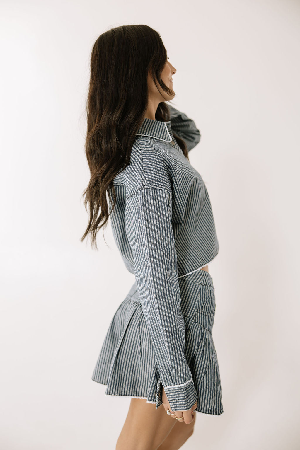 Ella Stripe Top and Shorts Set