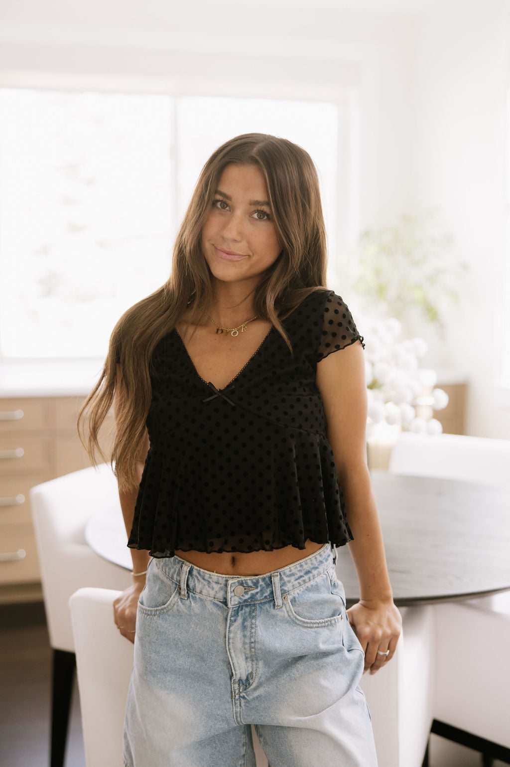 Tara Polka Dot Top