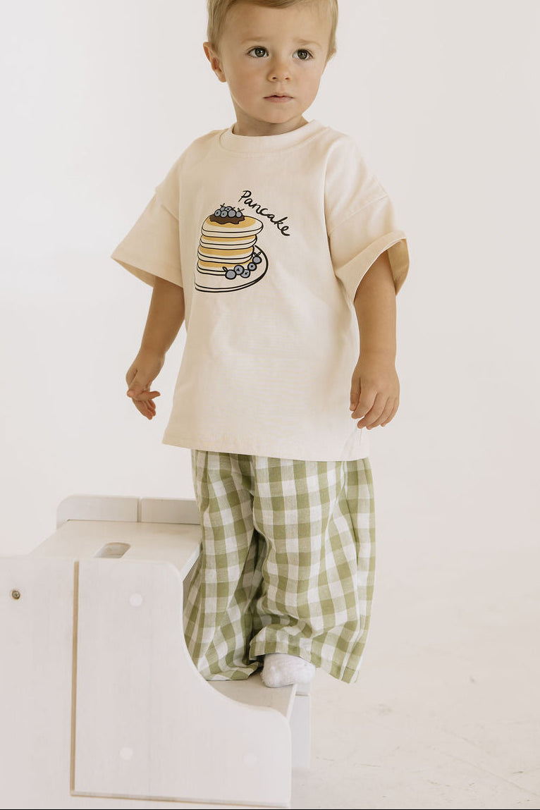 Kids Gingham Linen Pants