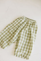 Kids Gingham Linen Pants