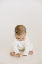 Baby White Rib Pullover