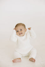 Baby White Rib Pullover