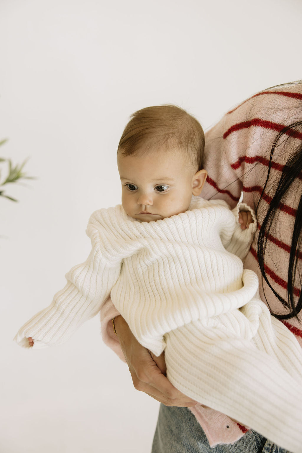 Baby White Rib Pullover