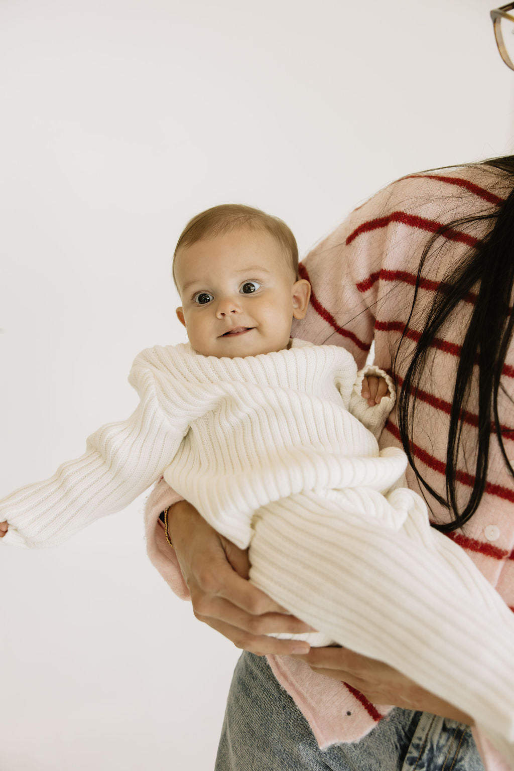 Baby White Rib Leggings