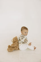 Baby White Rib Leggings