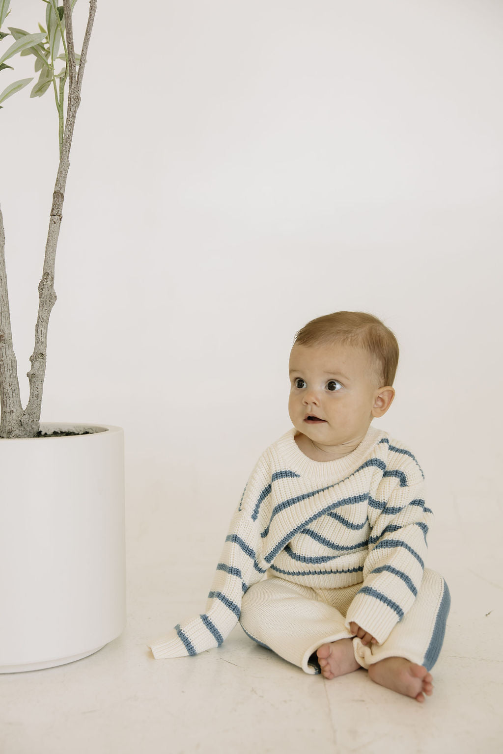 Baby Blue Stripe Sweater