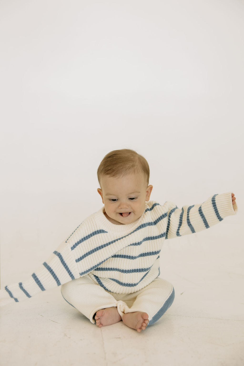 Baby Blue Stripe Sweater
