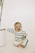 Baby Blue Stripe Sweater