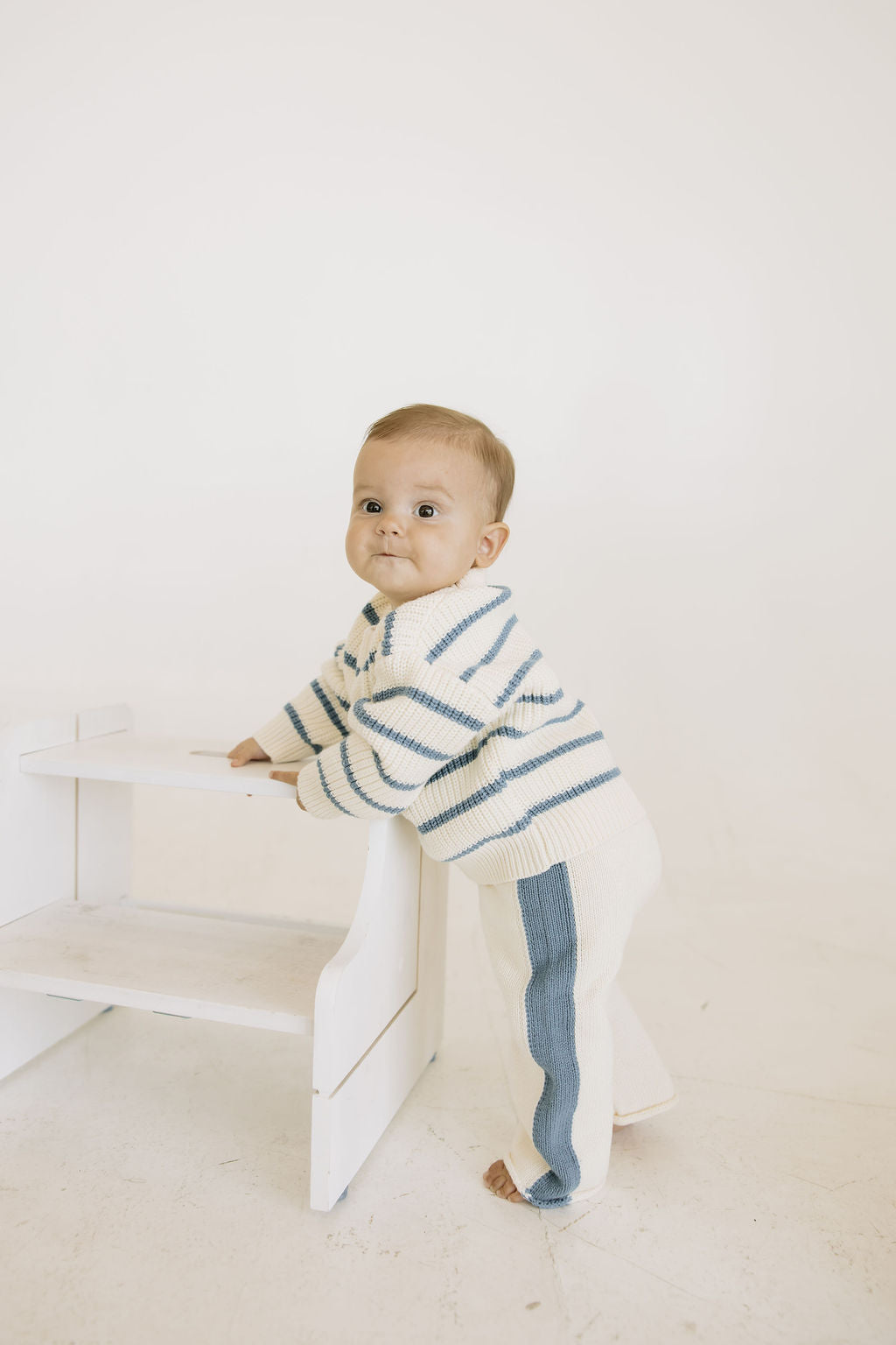 Baby Blue Stripe Sweater