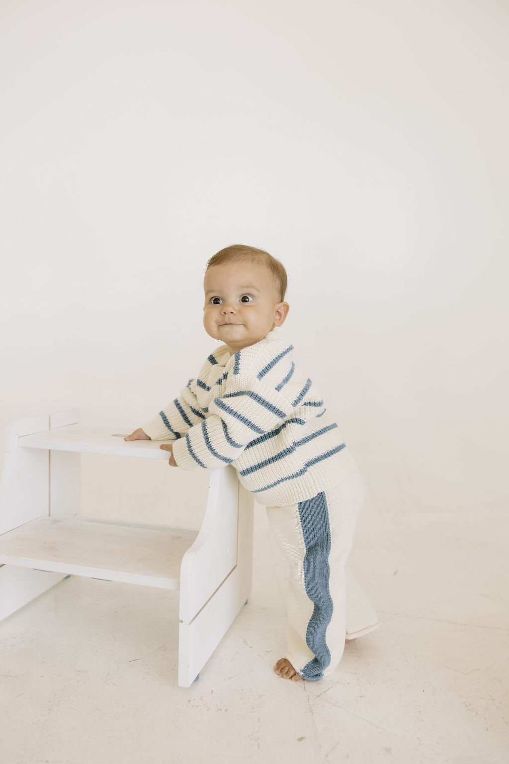 Baby Blue Stripe Sweater