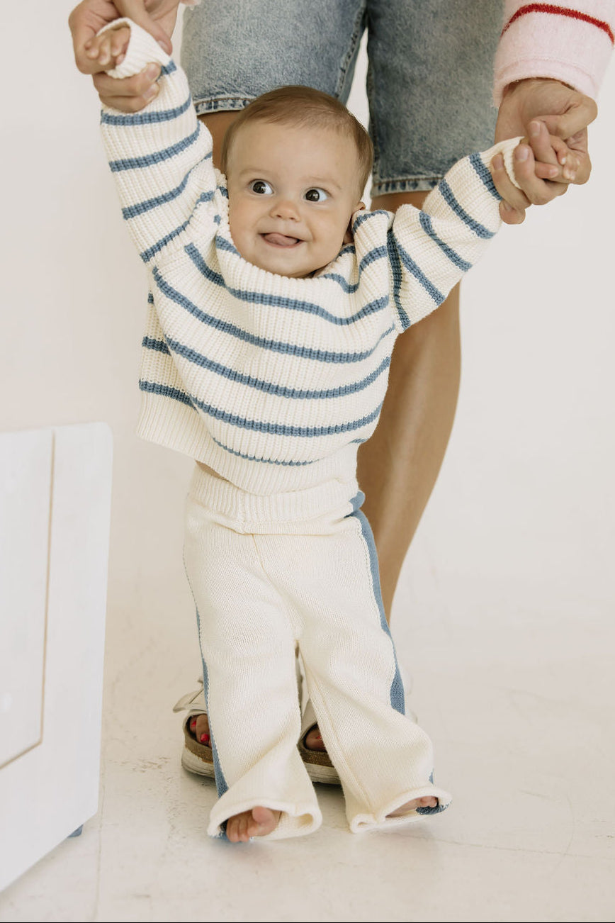 Baby Blue Stripe Sweater