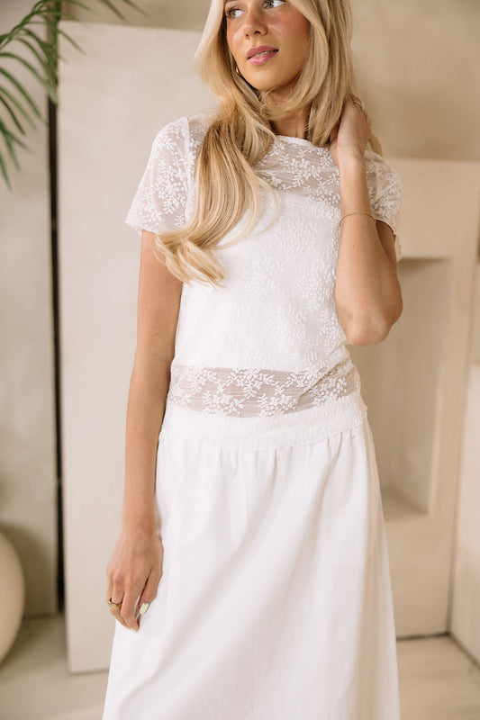 Pearl Lace Top