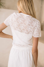 Pearl Lace Top