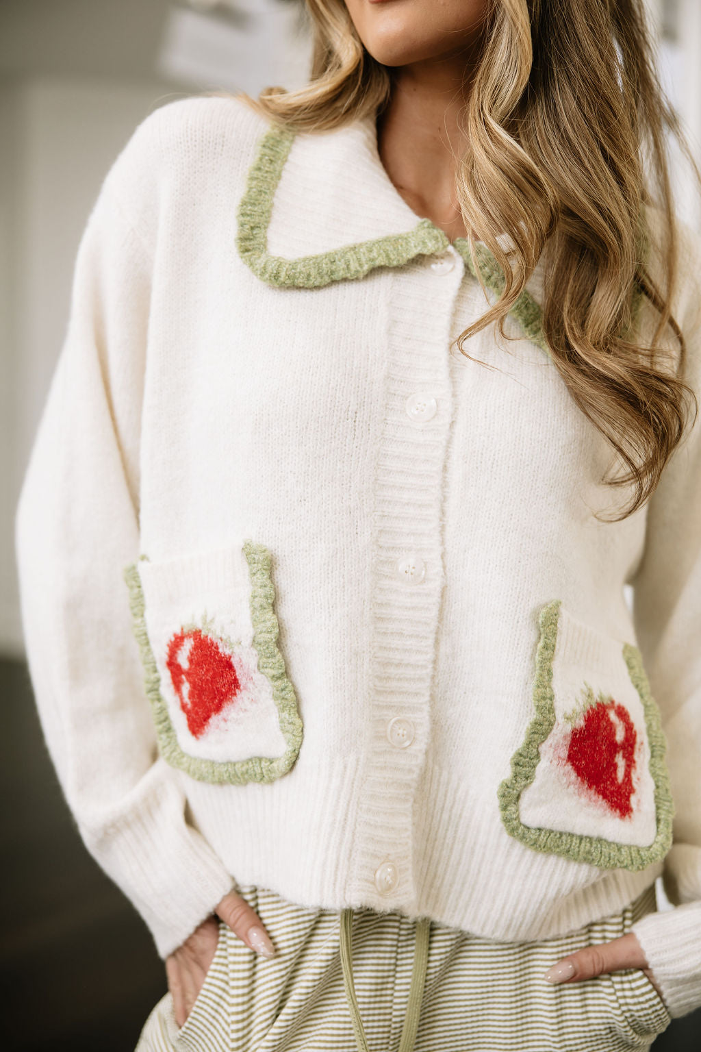 Strawberry Matcha Cardigan