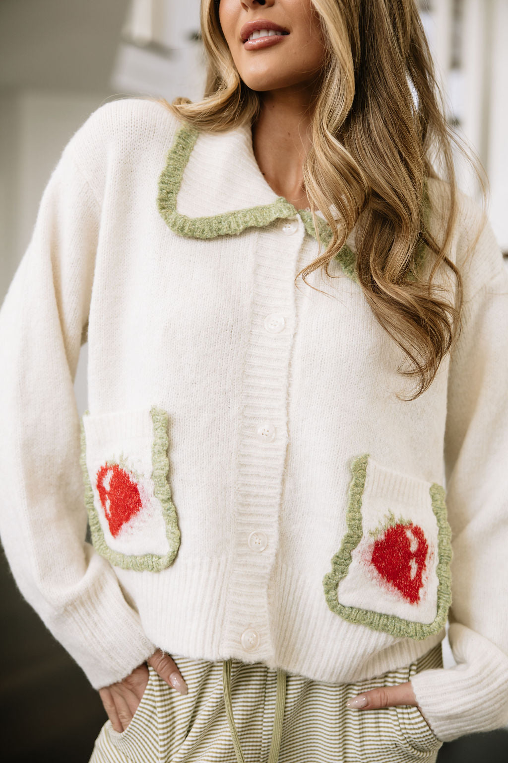 Strawberry Matcha Cardigan